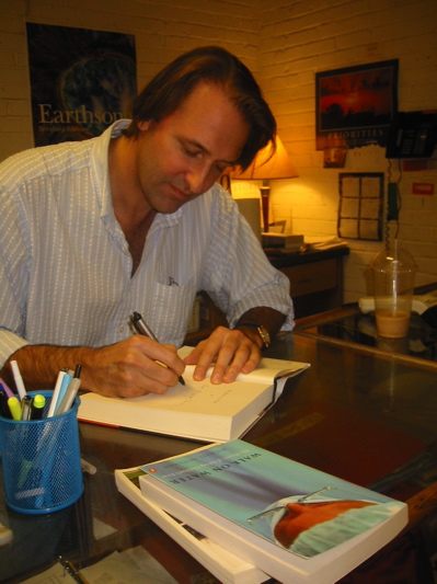Michael Ruhlman signs his books at The Regulator