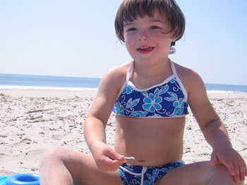 Anna on Tybee Island in May 2004