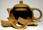 Yixing clay teapot now broken