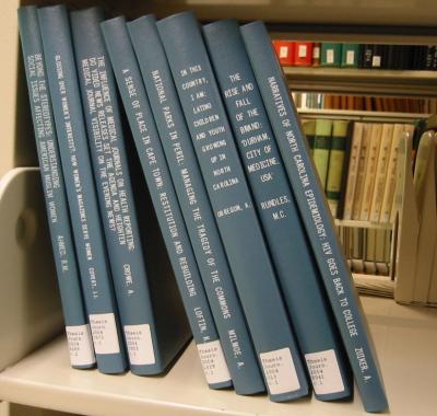 Anton's thesis on the library shelf