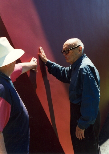 Richard Gildenmeister with Philip Johnson